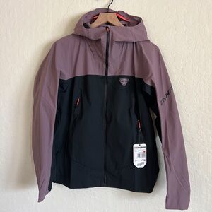 Dynafit Ridge Dynastretch Softshell Ski Jacket Medium Black Purple Outdoor